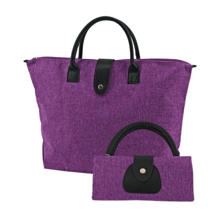 Household bag, textiles, purple, 47x33x14 cm