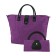 Household bag, textiles, purple, 47x33x14 cm