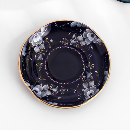 Six "Yana", D-13CM, cobalt glaze-2