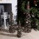 LED figure "Funned cones" 40, 60, 80 cm, textiles, metal, AAX2 batteries (not in the kit), glow warm white