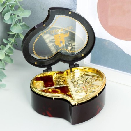 Musical box "Curved heart" 4.7x10.5x11.7 cm-1