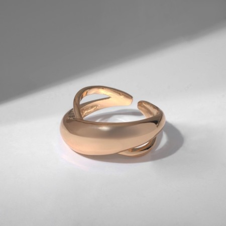 The ring “minimal” the tuo thread, the color is gold, dimensionless-3