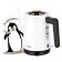 Electric ketter KitFort KT-6642, for cooking coffee, plastic, 0.8 l, 1600 watts, black and white