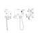 Mixer for IDDIS Axes Axesbrbi08, with a hygienic shower, built -in, chrome