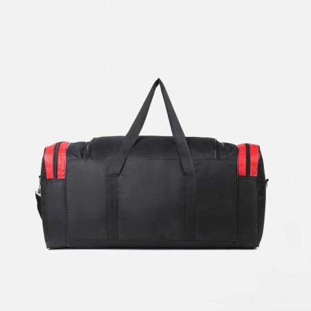Road bag, 3 parts on lightning, external pocket, long belt, black/red color-1