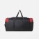 Road bag, 3 parts on lightning, external pocket, long belt, black/red color