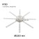 LED 220V module 16W SMD5730 IP30 1200LM 3000K Ø22cm