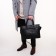 Male bag, black color