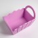Kashpo wooden 25 × 16 × 17 cm "Maria", side pens, MDF, lilac