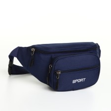 Board belt on a zipper, 2 outer pockets, blue color