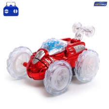 Radio-controlled “Trick” car, works on batteries, lighting effects, red red.