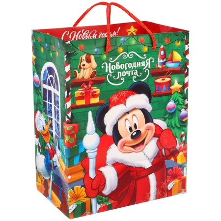 New Year. Gift package, 18x23x11.5 cm, packaging, Mickey Mouse-2
