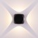 Architectural backlight Elektrostandard, Sube LED 6 W, 65x65x57 mm, IP54, black color