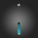 Suspension lamp ST LUCE. SL1145.183.01. Callana. 1x60 watts, E27, 10x10x50 cm, chromium color