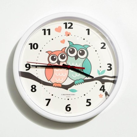 Watching clock, series: children's, "owls", d-22.5 cm