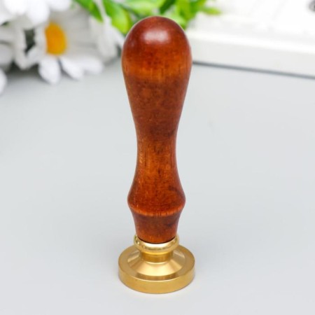 Printing for wax with a wooden handle "Dragon" 9x2.5x2.5 cm-2