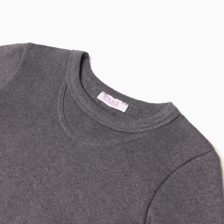 Thermal underwear for a boy (longshit, leggings) color graphite melange, height 110-9