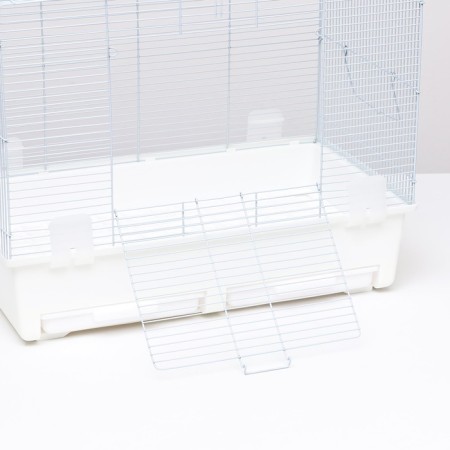 A cage for rodents with sliding pallets 60 x 35 x 47 cm, white-3