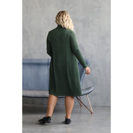 Women's dress, size 52, green color-2