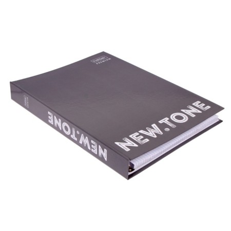 Notebook on 4 rings A4, 80 sheets in the Newtone Pastel cage gray pearls, glossy lamination-2