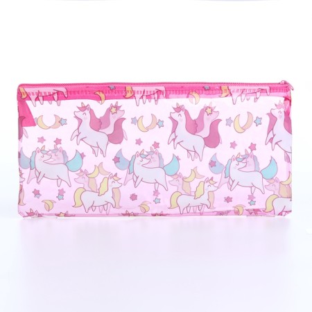 Cosmetic bag unicorns, 20.5*0.5*9.5 cm, lightning departments, pink-1