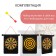 Darts with a magnetic canvas onlytop, d = 20 cm, 2 darts