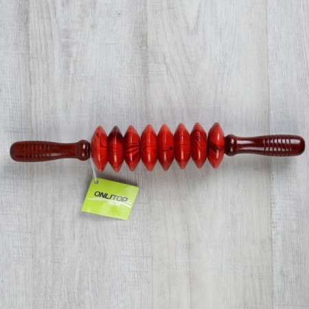 Massage "Skating", universal, 36 × 6 cm, 8 disks, wooden-3