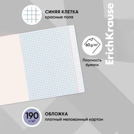 Student notebook 48 sheets in the Erichkrause Duotone Next cell, mix-2