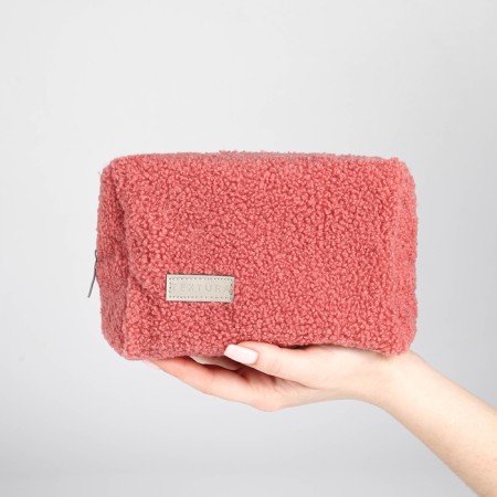 Lightning cosmetic bag, textura, pink color-8