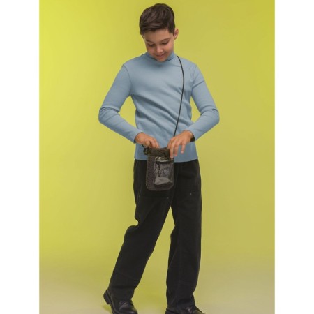Turtleneck for the boy Pelican, height 134 cm, color gray-4