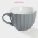 Mug ceramic share "Noemi", 430 ml, gray color