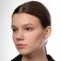 Road earrings set 6 pairs "pearl" with pendants, white color in gold