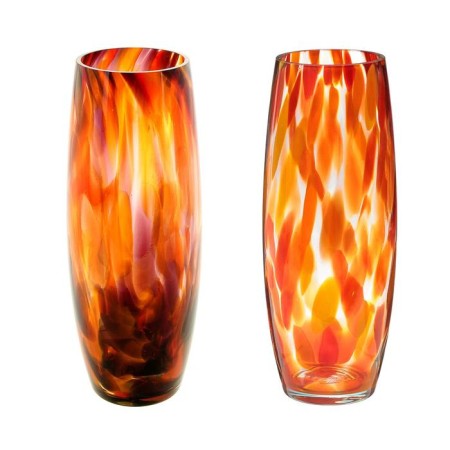 Vase "Barrel" Red-Margance d = 8 cm, h = 26 cm, v = 1.5l-1