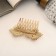 Liberty hair crest "Mountain flower double, 5x6.5 cm, gold