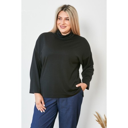 Women's turtleneck, size 54, black color-3