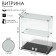 Table window, 1 shelf, 600 × 300 × 700, chipboard, glass color gray