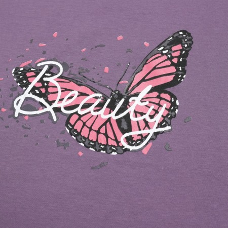Female set (T -shirt/Bridges), purple/gray color, size 50-8