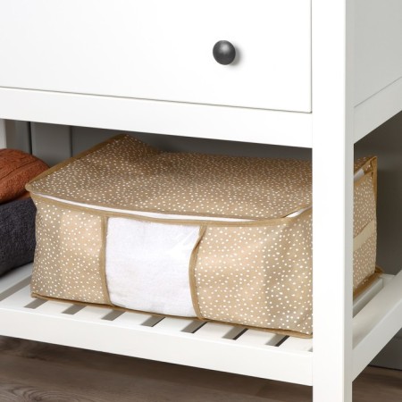 COVFR for storing things “POINTS” with PVC, 45 × 30 × 20 cm, beige color-9