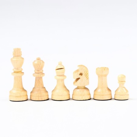 Chess Polish wooden large Madon, with three players, 35 x 35 cm, King H-6 cm-4