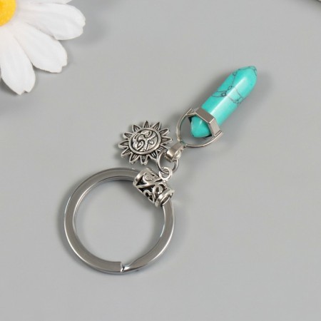 A keychain from the evil eye Metal "Sun with a talisman" 4.5 cm-2