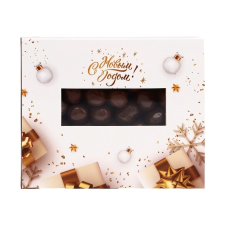 Chocolate dragee "Zephyr in milk chocolate" Golden New Year, 100 g
