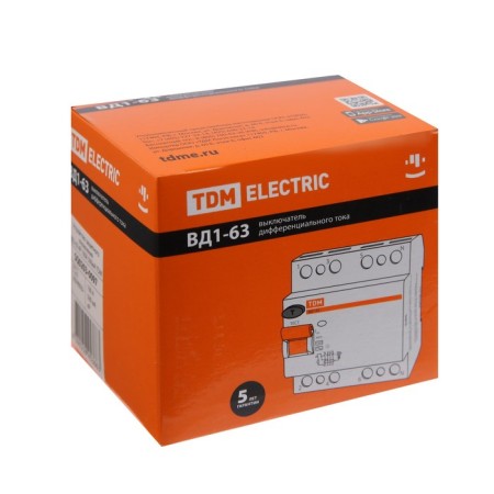 RCD TDM VD1-63, 4P, 100 A, 500MA, SQ0203-0097-5