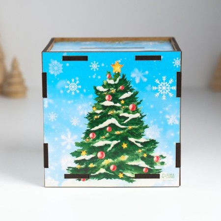 New Year's piggy bank Cube "I smoke for a dream" 10x10x10 cm-4
