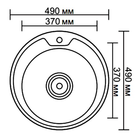 Ledeme L84949 Kitchen Car Wasis, Soldem, Stainless Steel, D = 490 mm, Siphon, Chrome-1