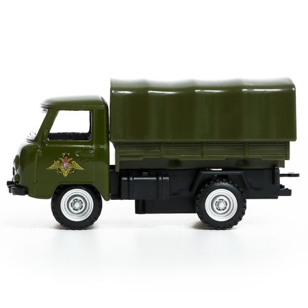 Metal machine "UAZ 452. Army", inertia, 1:43-1