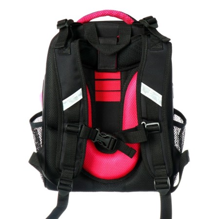 School backpack 38 x 30 x 16 cm, ergonomic back, stavia "cat", black-4