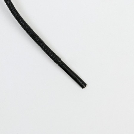 Round shoelaces 3 mm, 75 cm, black color, steam-1