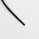 Round shoelaces 3 mm, 75 cm, black color, steam