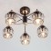 Lord 5x60W E14 chandelier, black 61x61x36 cm