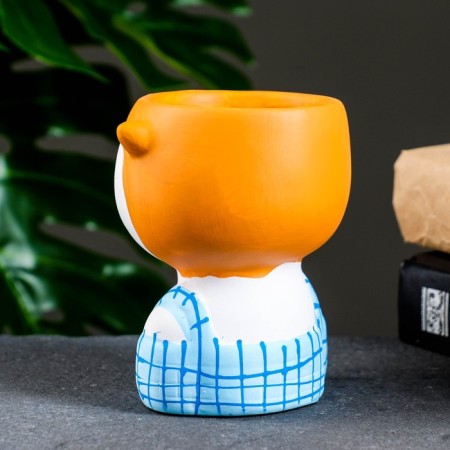 Pot "Sweet Fox" Blue, 6x11cm-3